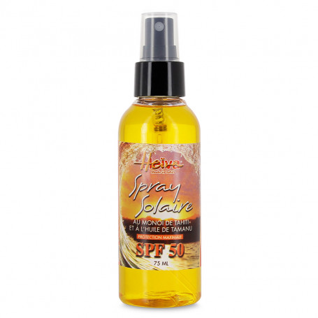Spray solaire SPF 50 Heiva monoi et tamanu 75ml